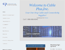 Tablet Screenshot of cableplusinc.com